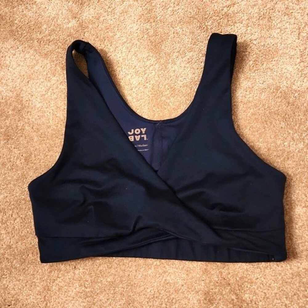 JoyLab Navy Blue Cutout Sports Bra Size M